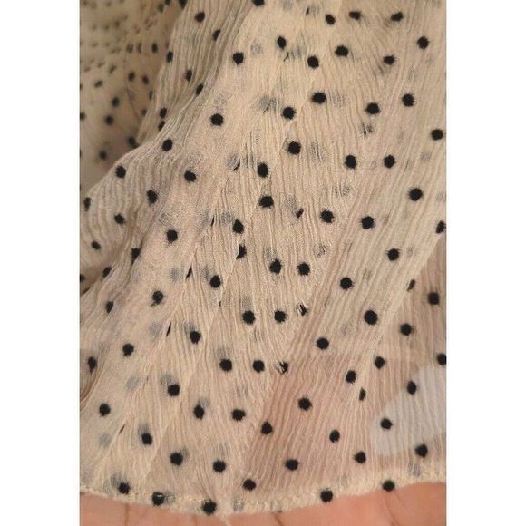 Jason Wu Collection Polka Dot Tie Neck Long Sleeve Silk Blouse Women's Size 10 - Picture 10 of 13